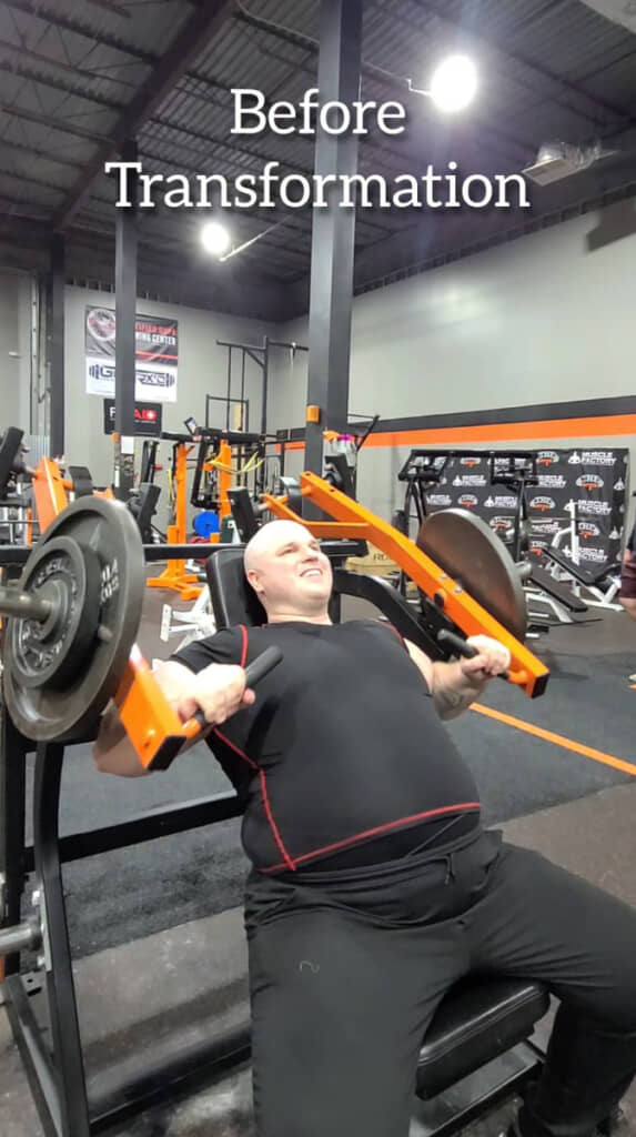 トレーニングに励むドミトリーさん