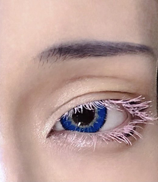 顔半分ずつメイク