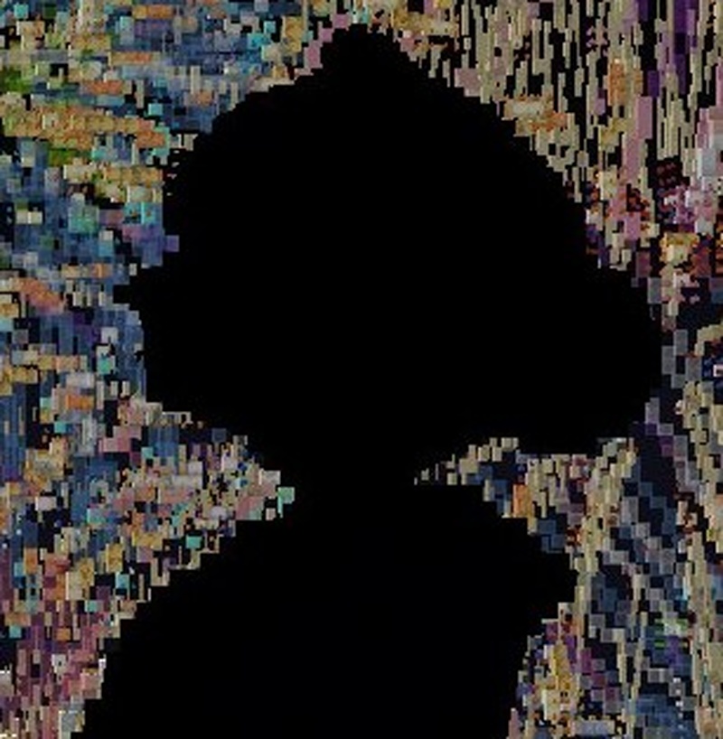 レベトモさんが制作した作品の顔付近のアップ