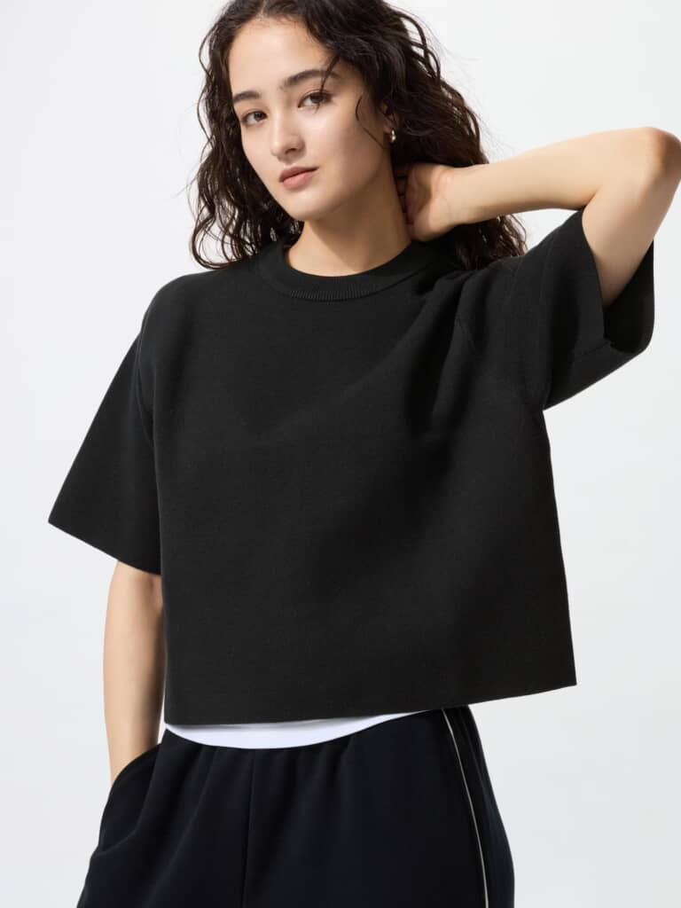 【美品　完売品】UNIQLO U☆ニットポロカーディガン☆L☆黒 UNIQLO - 【値引中】ユニクロ スウェットカーディガン 黒Lの通販
