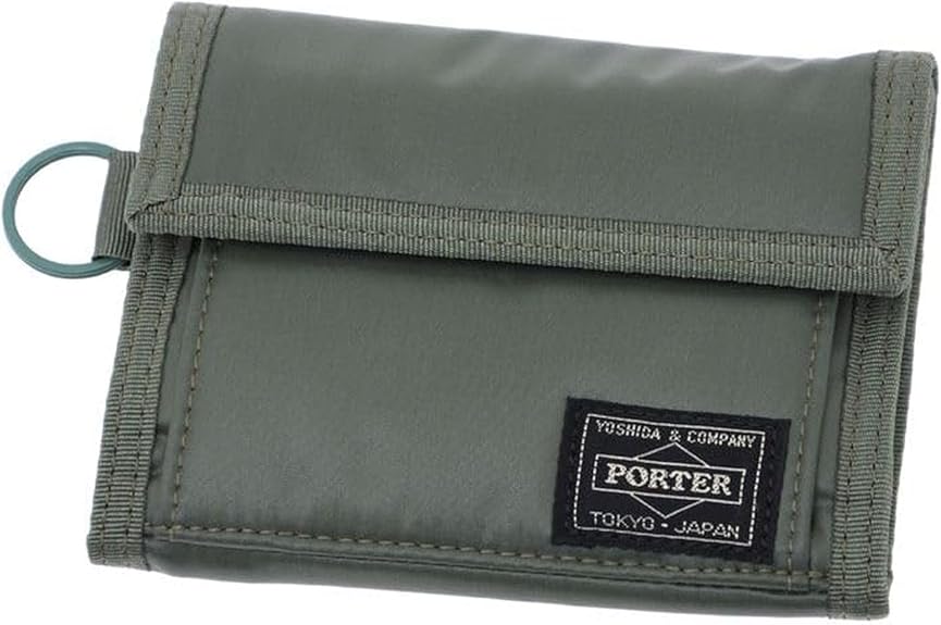 PORTER 三つ折り財布 グレー 美品】PORTER 三つ折り財布 コンパクト グレー カード入れ