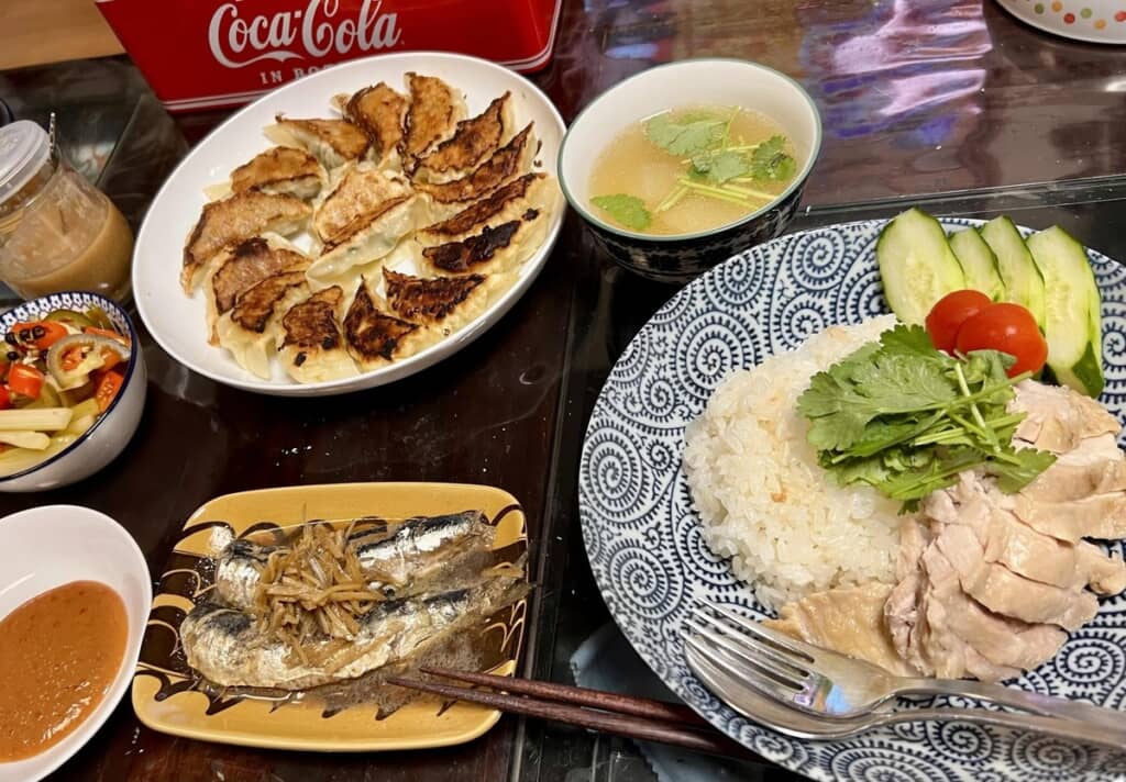 餃子の日のメニュー