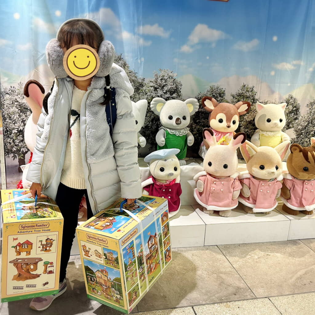 冬に銀賞2個を見事当てたお姉ちゃん