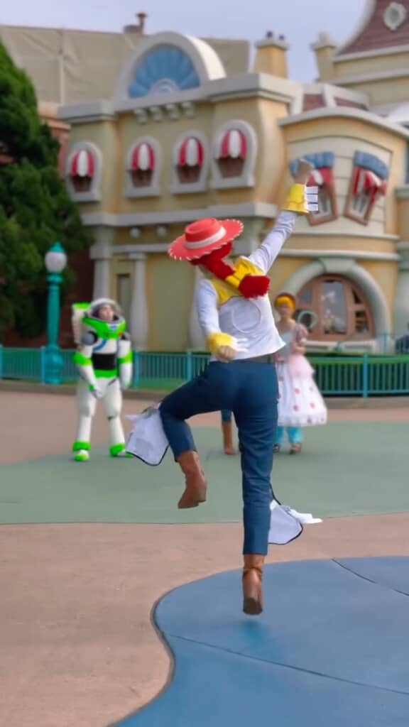 軽やかなステップ