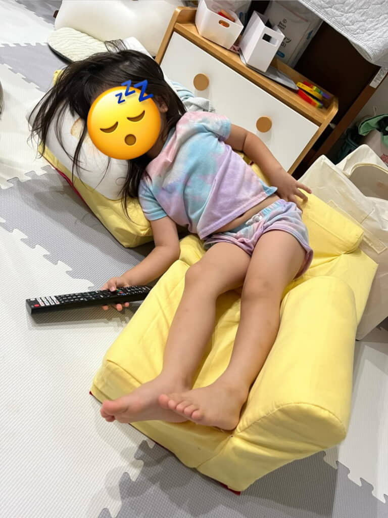 4歳の娘さんが寝転がることも可能