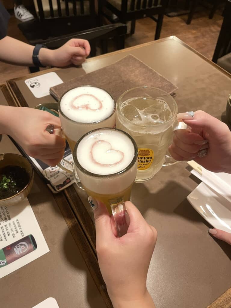 本当に集合して乾杯！