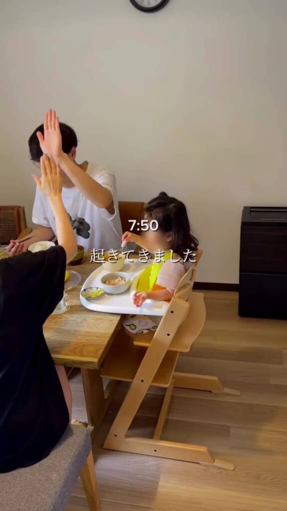 みんなで朝ごはん