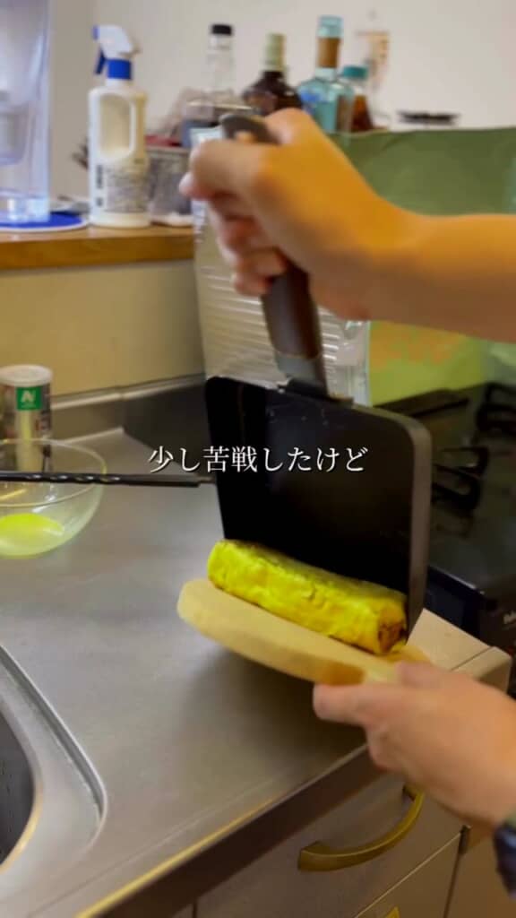 朝食にふんわり卵焼き