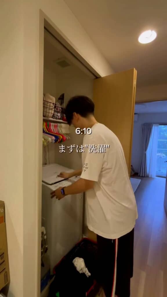 洗濯は2回まわします