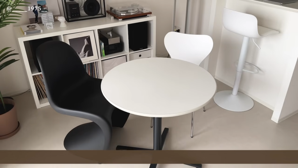 モノトーンカラーで作るスタイリッシュなダイニング