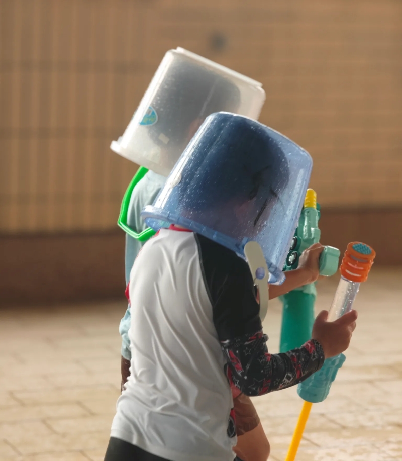 透明のバケツだ！