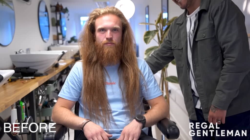 たっぷりのロングヘアとヒゲ