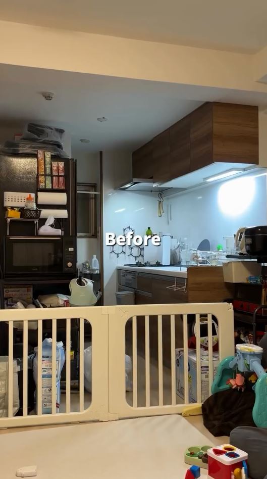 キッチンにも物がいっぱい