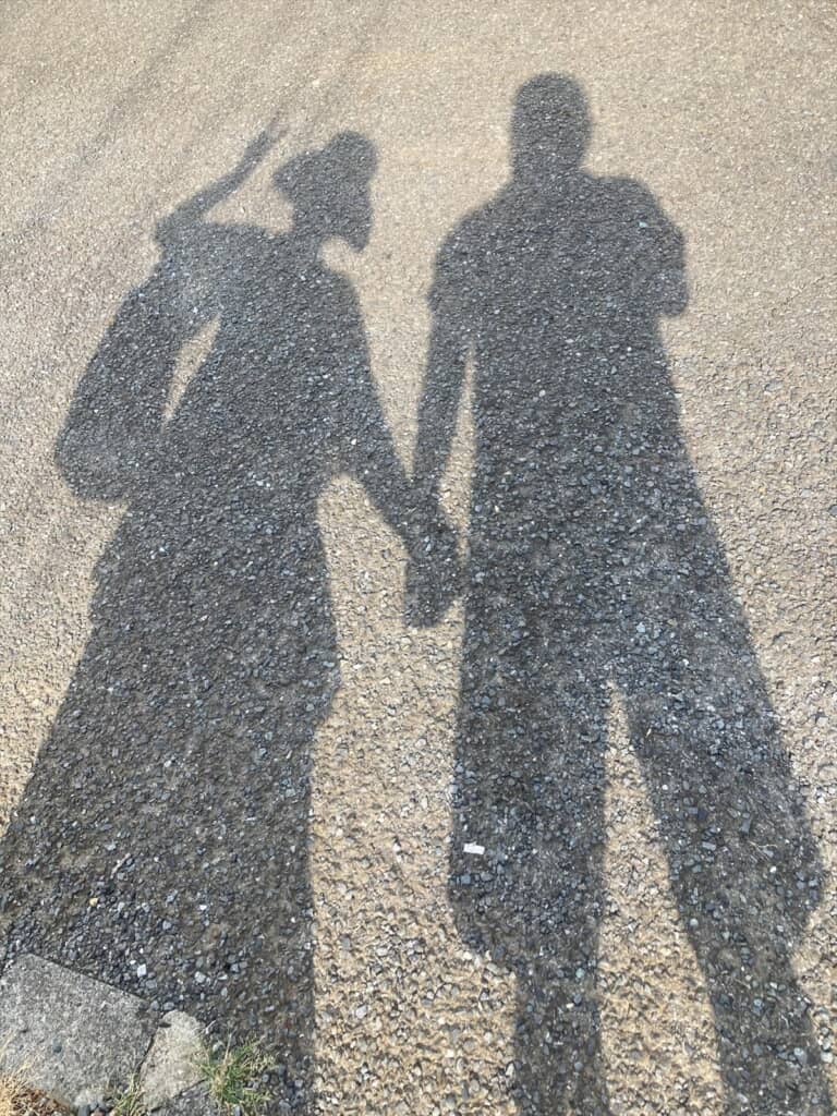 影だけで分かる妻の喜び