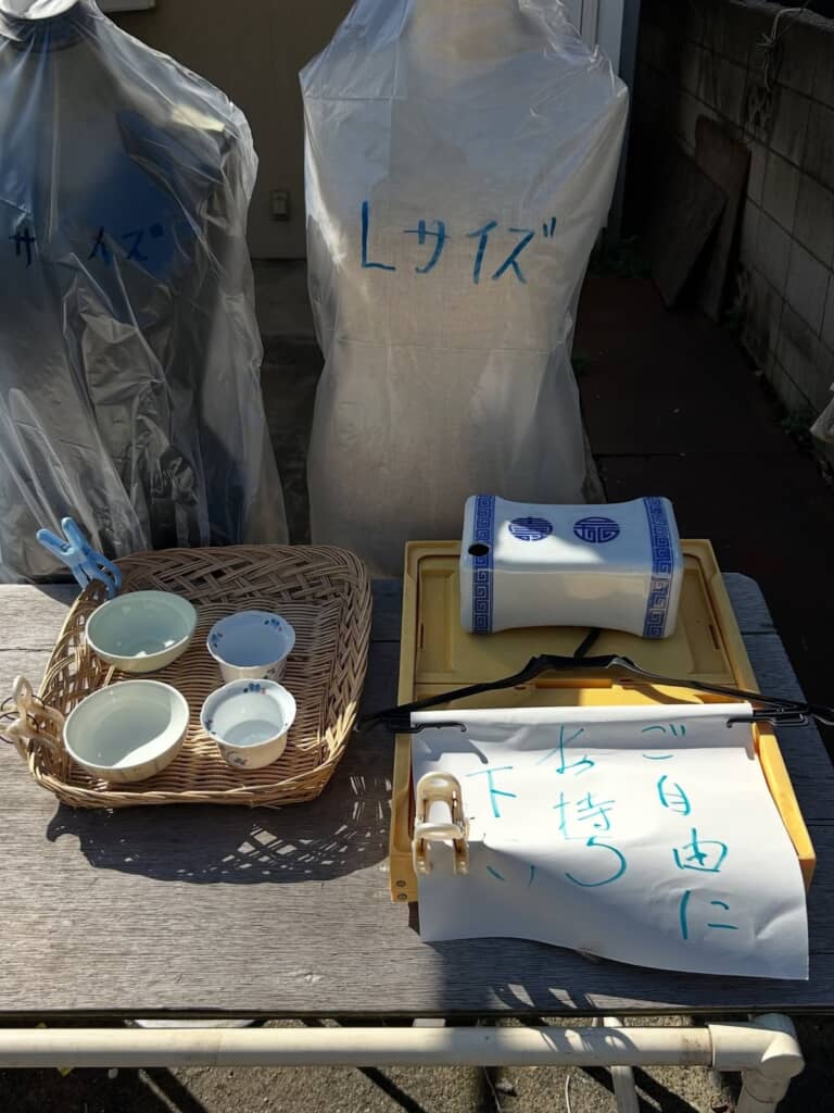 サイズが書かれたトルソーまで