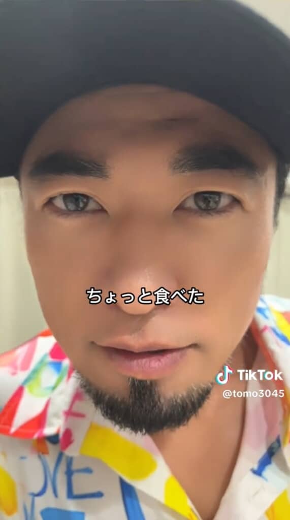 先にちょっと食べてました