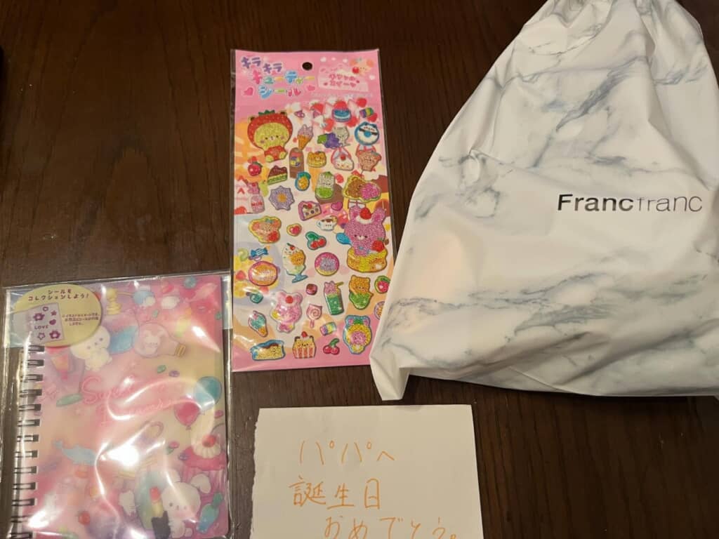 かわいらしいプレゼント！