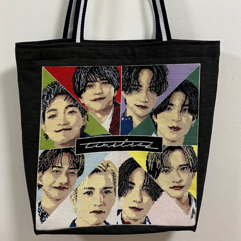 刺しゅうで「timelesz」メンバーを表現したデザインがすごい！