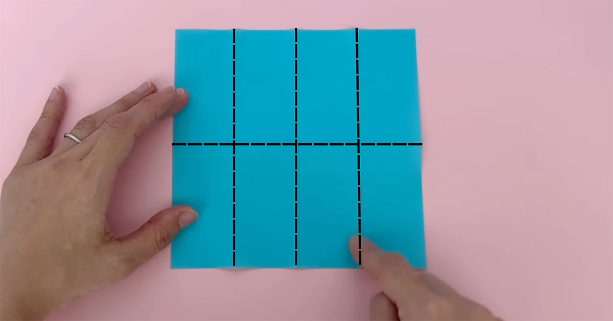 折り紙1枚を8等分に→ボンドでつなげると……　“カチッと楽しい”まさかのおしゃれアイテムが完成！（1/3） | ライフスタイル ねとらぼ
