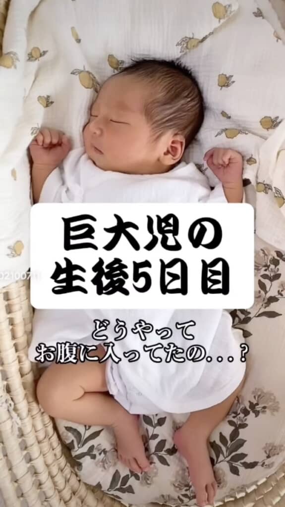 生後5日目でこの貫禄