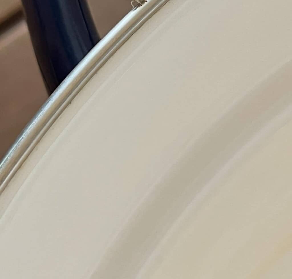 鍋の縁を歩く生き物