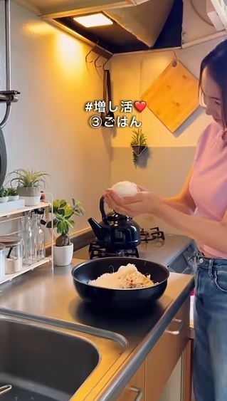 腹持ちアップのためにごはんも入れる