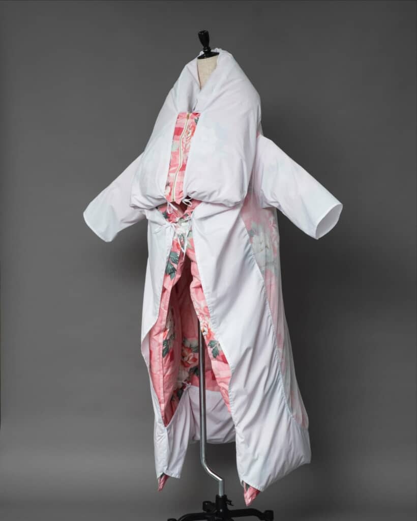 お布団で作ったダウンジャケット