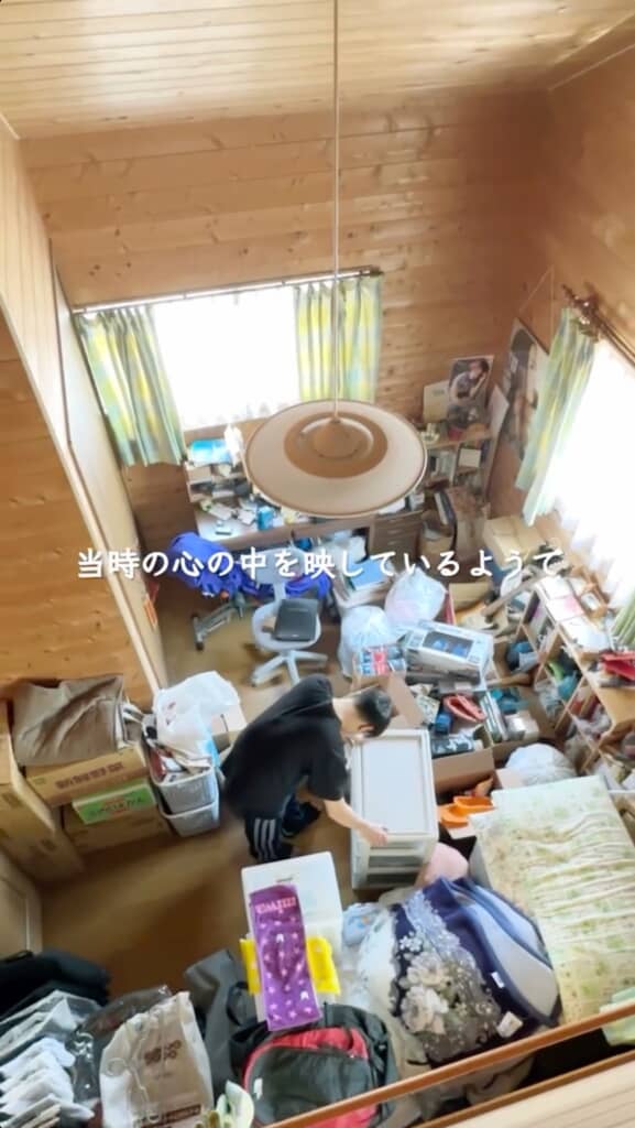 1年前に実家に戻ってきたら子供部屋が汚部屋になっていました