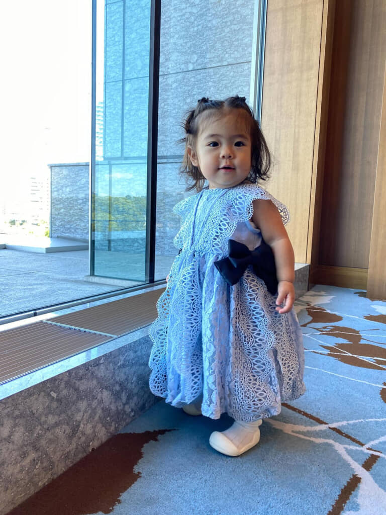 GUのブラウスで作ったドレス・着用例1