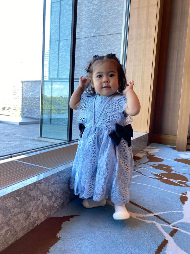 GUのブラウスで作ったドレス・着用例2