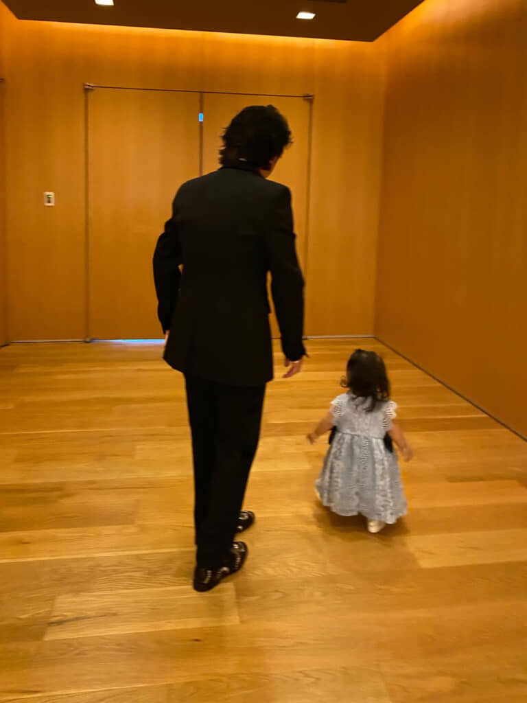 GUのブラウスで作ったドレス・・結婚式での着用例2