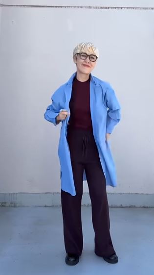 オーバーサイズシャツワンピでオシャレに隠す！