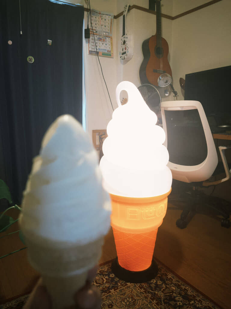 アイスと比べてみました