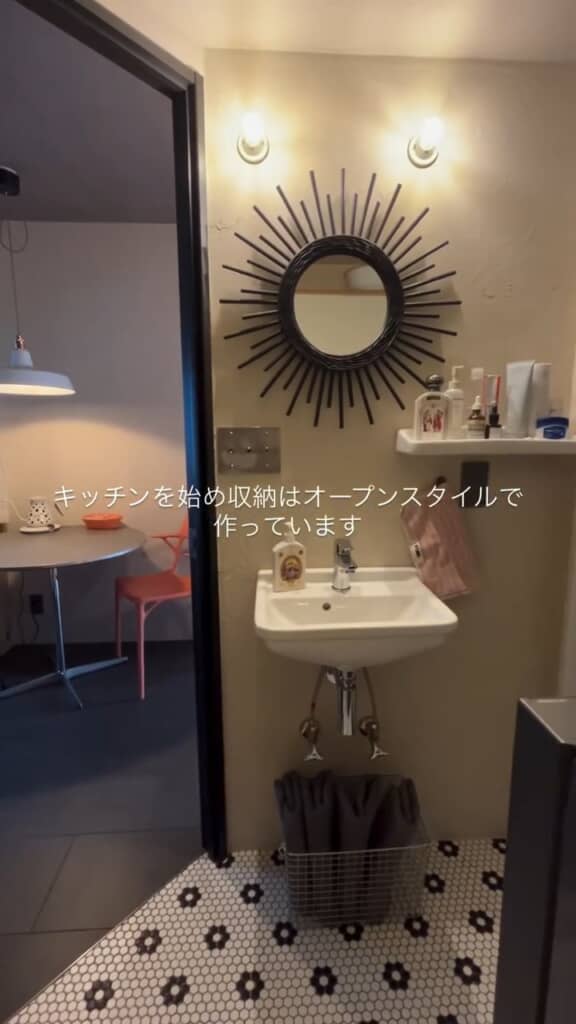 扉の開け閉めが苦手だそうで、オープンスタイルを採用