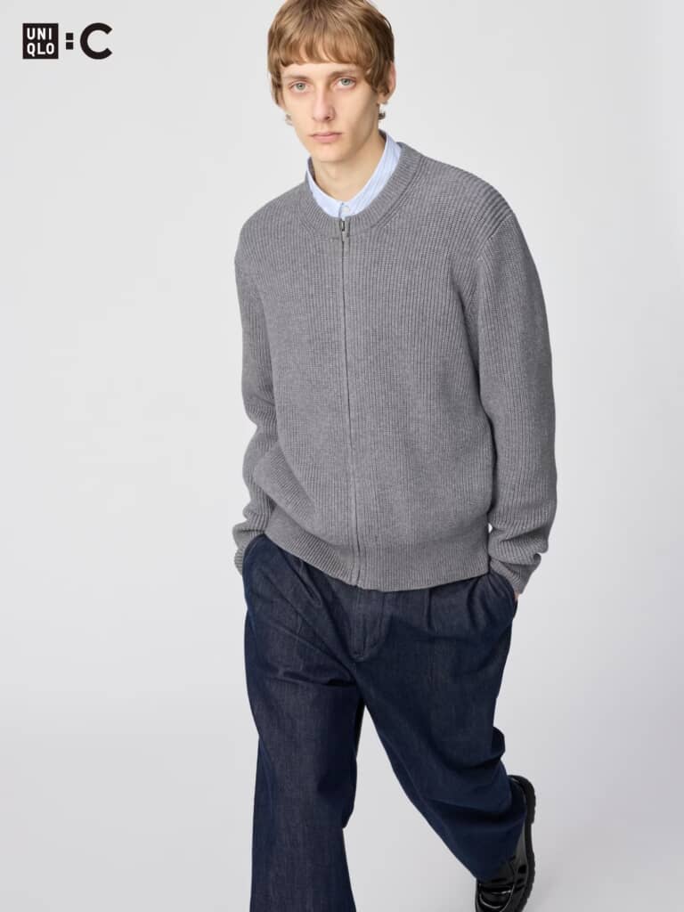 新品未使用タグ付き★UNIQLO✕＋J ジップカーディガン フルジップカーディガン｜ユニクロの通販｜&mall（アンドモール