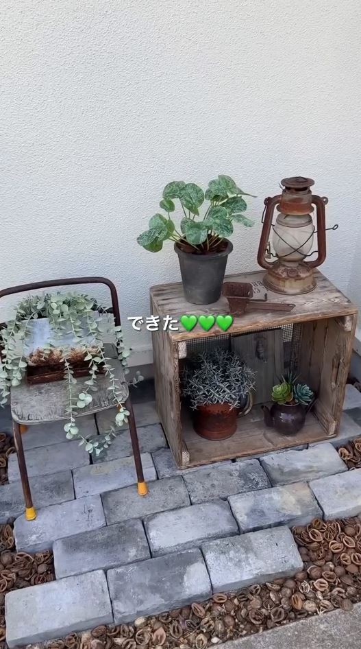 フェイクグリーンを置いて完成！