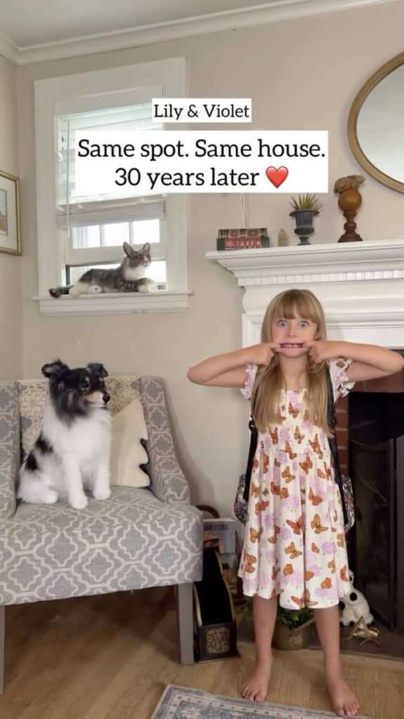 30年後、同じ場所で娘さんが再現！