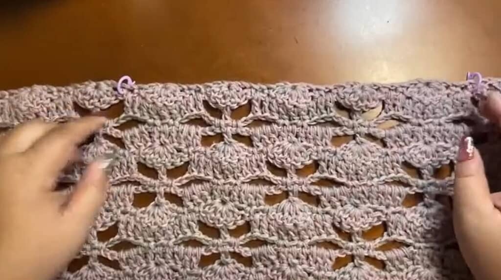 1枚目が編めました