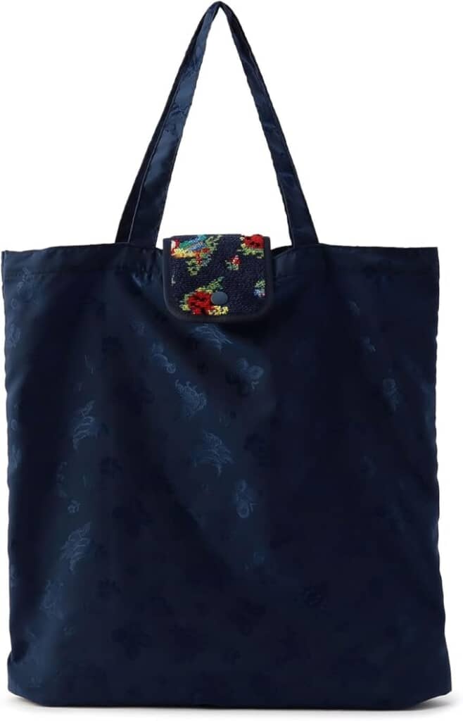 FEILER ハイジ　ジャガード織り携帯バッグ ネイビー　タグ付き もっと早く買っておけばよかった」FEILER（フェイラー）の