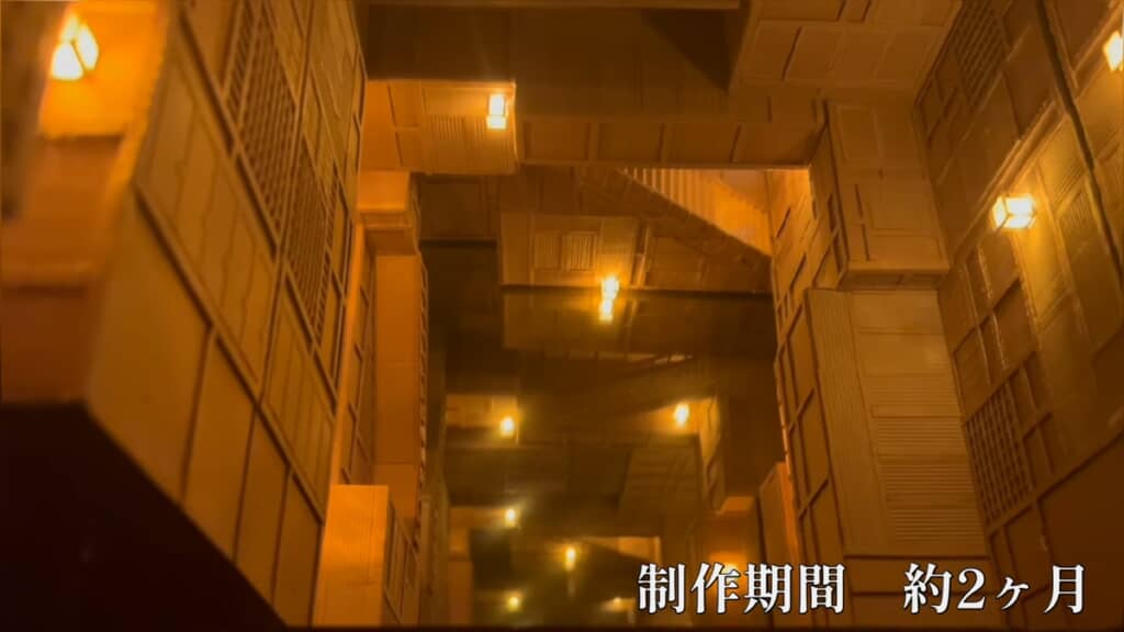 中学1年生がダンボールで作った鬼滅の刃の無限城