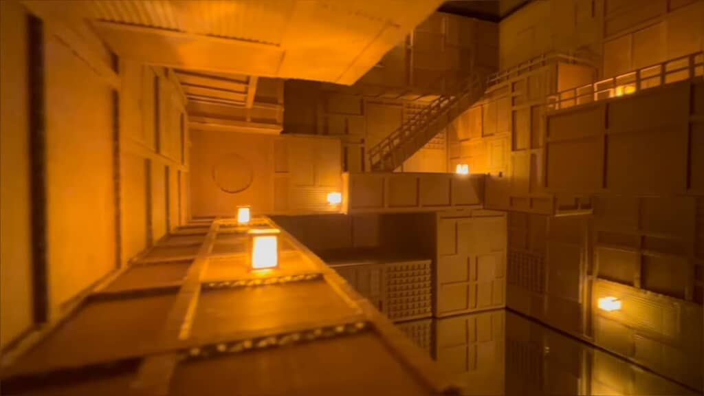 中学1年生がダンボールで作った鬼滅の刃の無限城