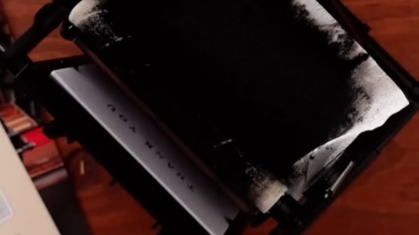 準備している間に印字されてしまったマット