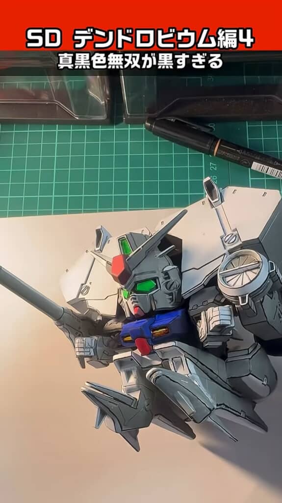 完成したデンドロビウムを撮る様子