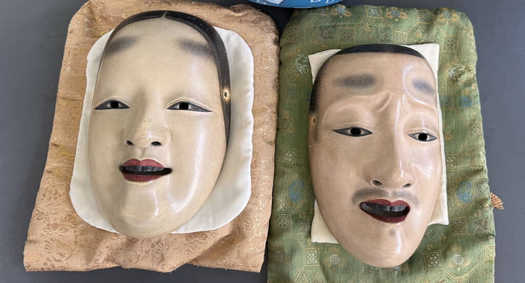 保安検査で止められてしまった能面