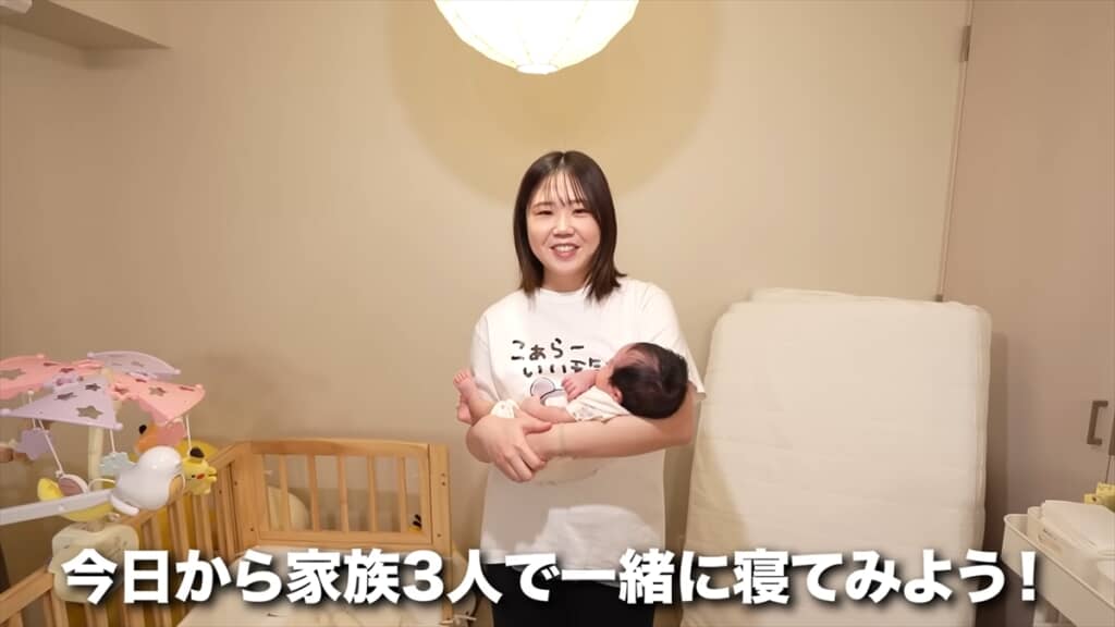 赤ちゃんと一緒に寝るために夫婦が部屋を模様替え