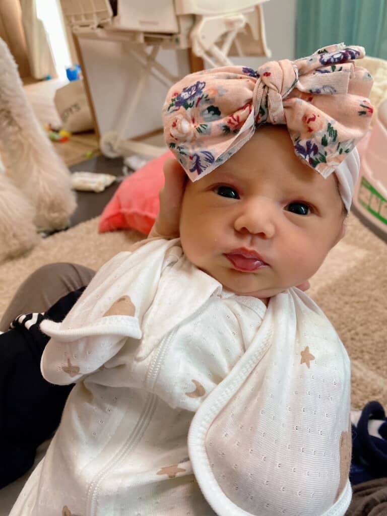 生まれて間もない娘さん