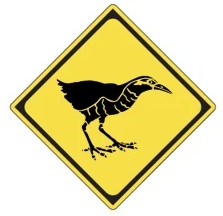 ヤンバルクイナの標識の画像