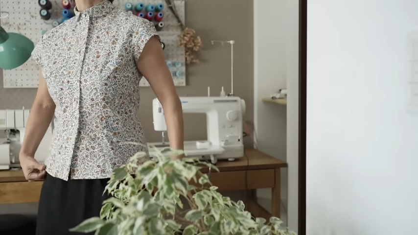 すてきなブラウスが完成！