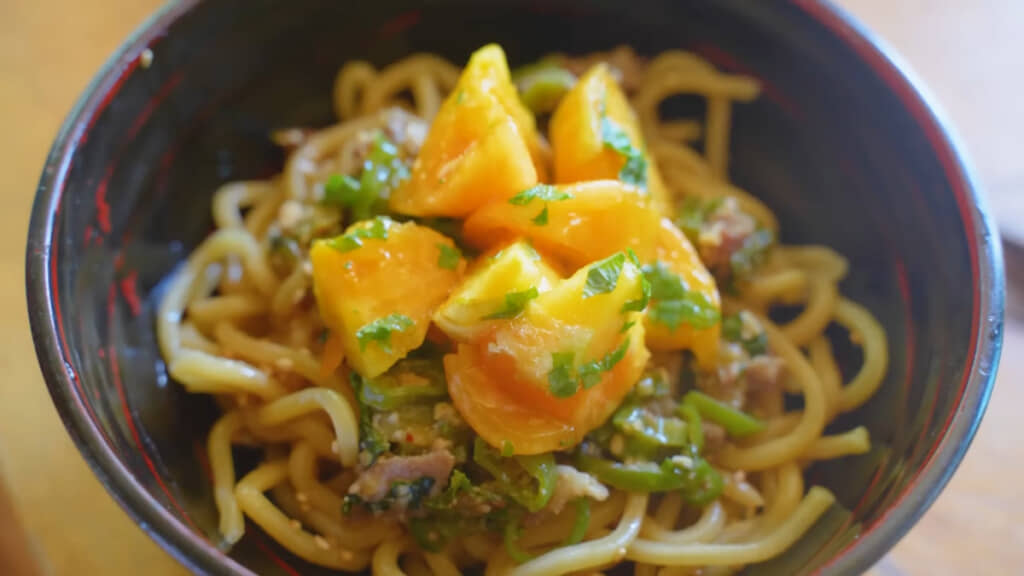 夏野菜のまぜそば