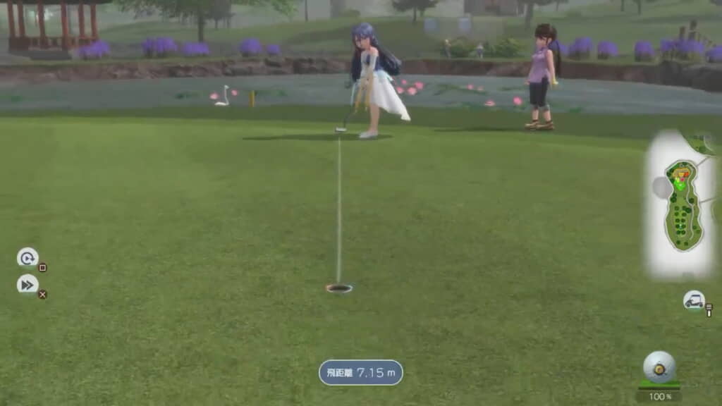 パットが決まったと思いきや……